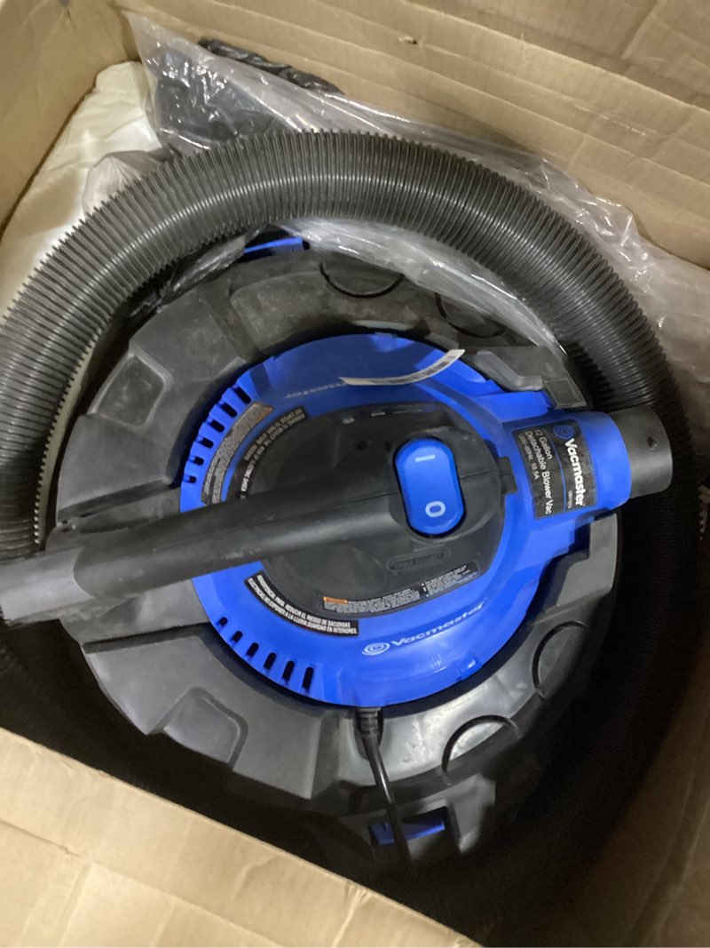 Condition photo showing As Is for Vacmaster Blue Line 12-Gallon* 5 Peak HP† Wet/Dry Vacuum with Detachable Blower VBV1210 12 Gallon