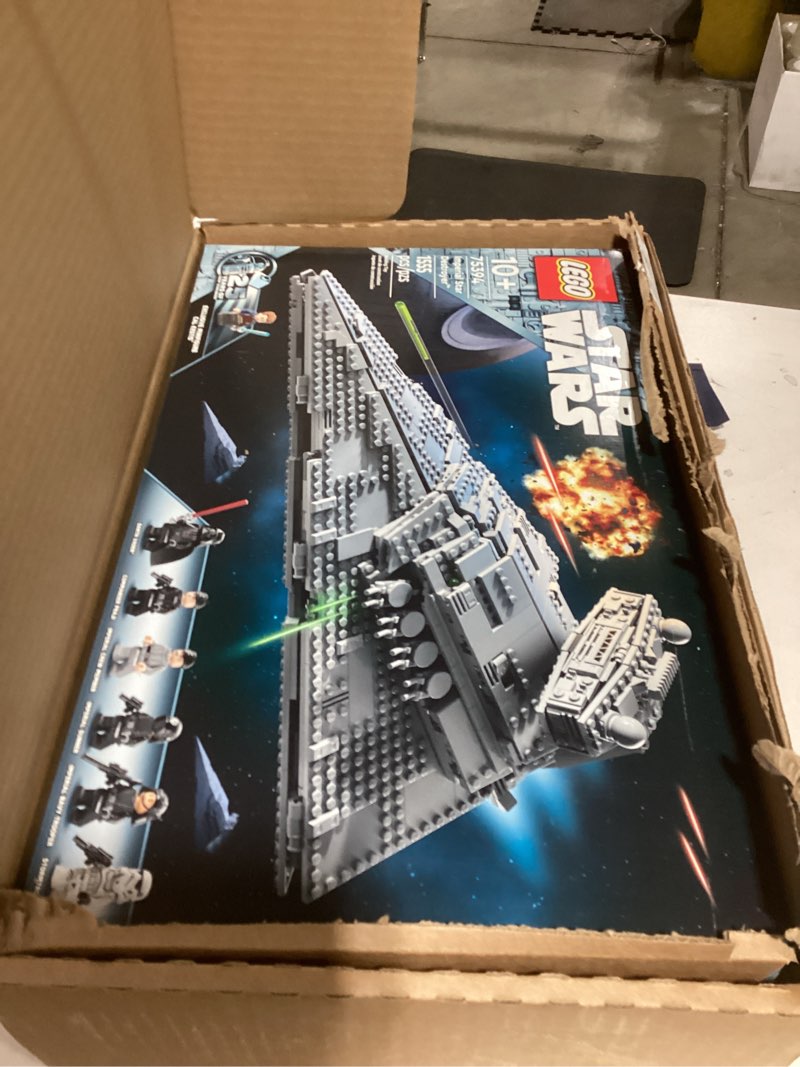 Condition photo showing Good Condition for LEGO Star Wars Imperial Star Destroyer Building Toys Set - Build & Display for Boys & Girls, Ages 10+ - Gift for Birthdays - Star Wars Darth Vader & 6 Minifigure Toys - 75394