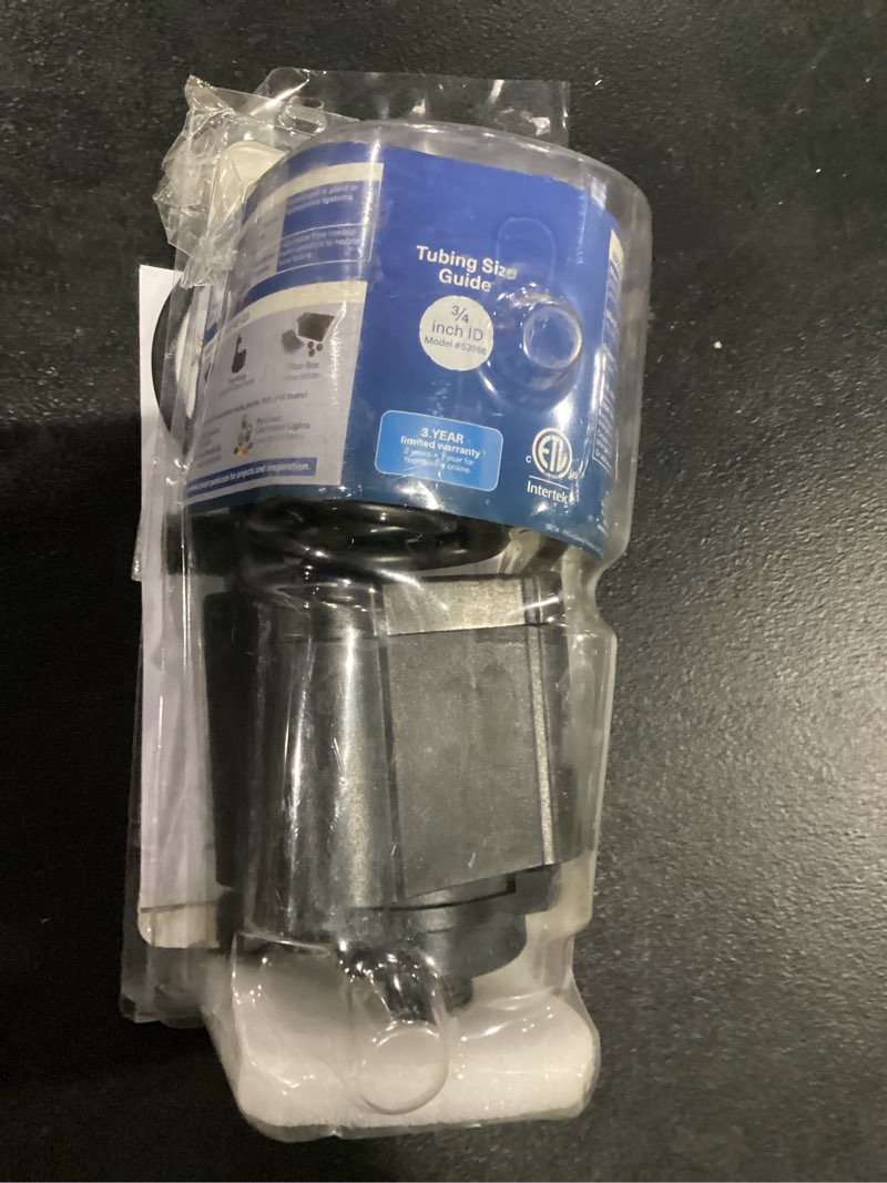 Condition photo showing As Is for smartpond 630-gph submersible corded electric pond pump