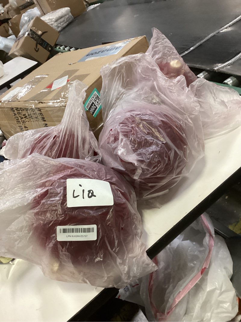 Condition photo showing Good Condition for Lanpn 4 Pcs 6" Large Christmas Ornaments, Oversized Velvet Xmas Tree Ball, Big Flocked Christmas Tree Ornament, Shatterproof Plastic Balls for Lawn Yard Holiday Hanging Decor, Yellow Yellow 6"/ 4 pcs