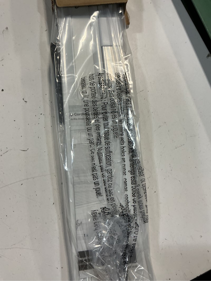 Condition photo showing New/Like New for lazblinds upgraded top down bottom up (tdbu) honeycomb blinds, no drill no tools easy install cordless cellular shades for windows 21" w x 48" h, white - light filtering light filtering - white 21"w x 48"h