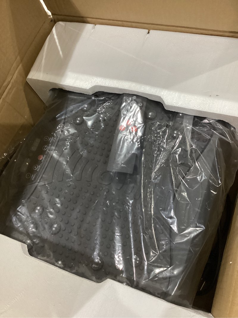 Condition photo showing Good Condition for vibration plate exercise machine - whole body workout vibration platform lymphatic drainage machine for weight loss home fitness with resistance bands remote black