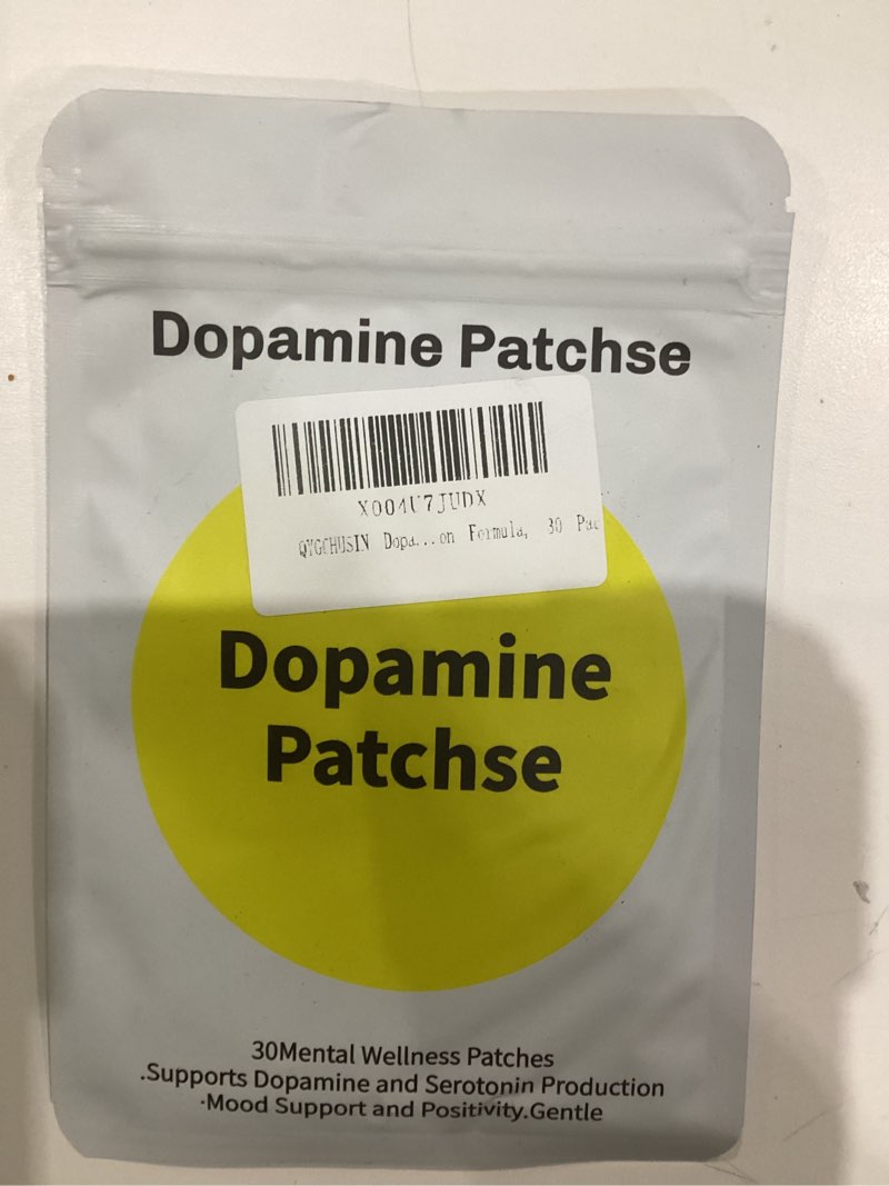 QYGCHUSIN Dopamine Vegan Mental Wellness Mood Support Patches, Plant-Based Daily Positivity and Moti