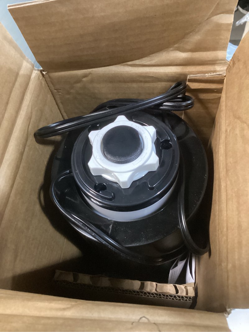 Condition photo showing As Is for utilitech 28-in indoor oscillating tower fan, in black/plastic injection color