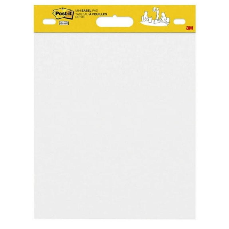ReliThick 4 Pads Sticky Mini Easel Pad, 15 x 18 Inches, 20 Sheets/pad, White Flip Chart Paper for Te