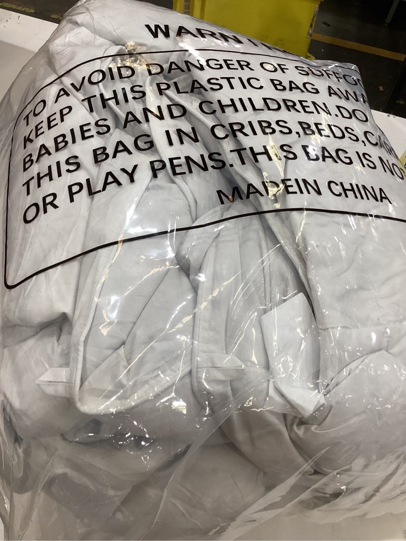 Condition photo showing As Is for bedsure duvet cover queen size - 3 pieces prewashed extra soft bedding set, includes 1 duvet cover 90x90 inches with zipper closure & 2 pillow shams, linen, comforter not included 02 - linen (no comforter) queen (90" x 90")