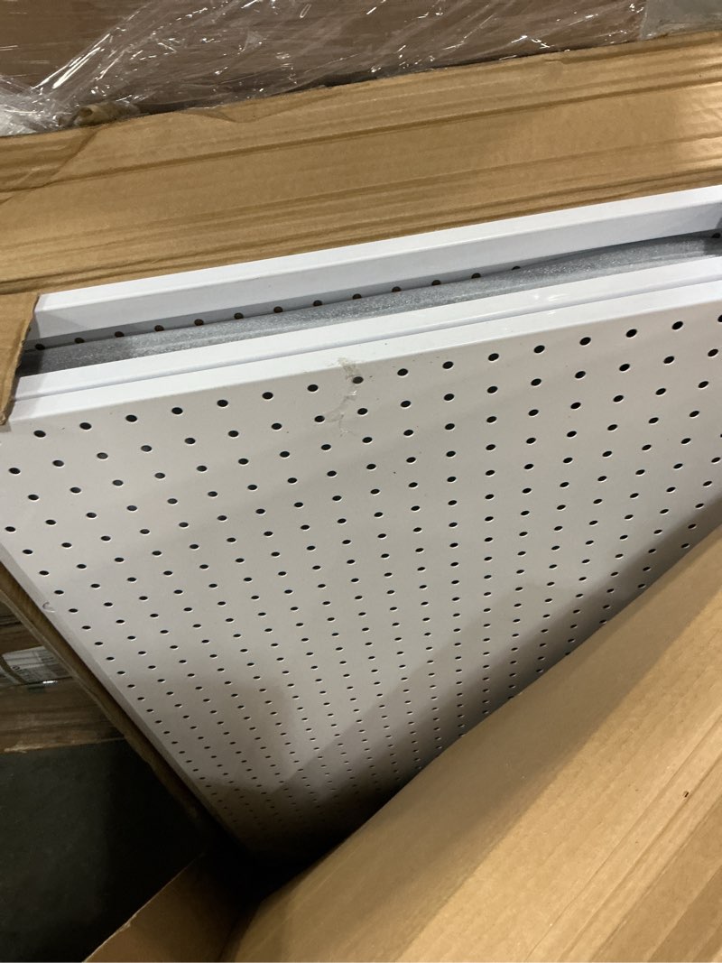 Condition photo showing Good Condition for 3'x 6' Pegboard Display Stand with T-Base, Metal Peg Board Display Stand with Wheel, Standing Pegboard Display with 20 Pieces Hooks, White