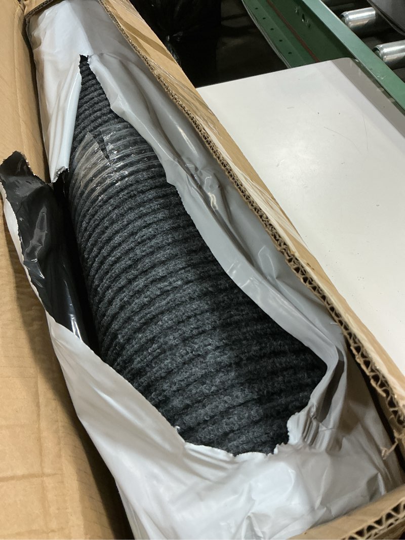 Condition photo showing New/Like New for nisorpa commercial grade door floor mat 3' x 10' brush step entrance mat non-slip doormat with pvc backing indoor outdoor runner rugs home office hotel corridor hallway floor carpet runner, grey