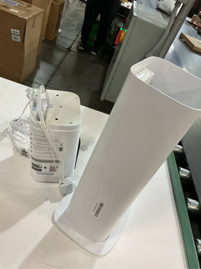 Condition photo showing As Is for Smart Humidifiers Large Room Bedroom Home,2.11Gal(8L) Quiet Top Fill Cool Mist Humidifier,Smart App & Remote Control, 3 Speed Humidifier with 360°Nozzle,Humidity Setting for Baby Office Plant(White)