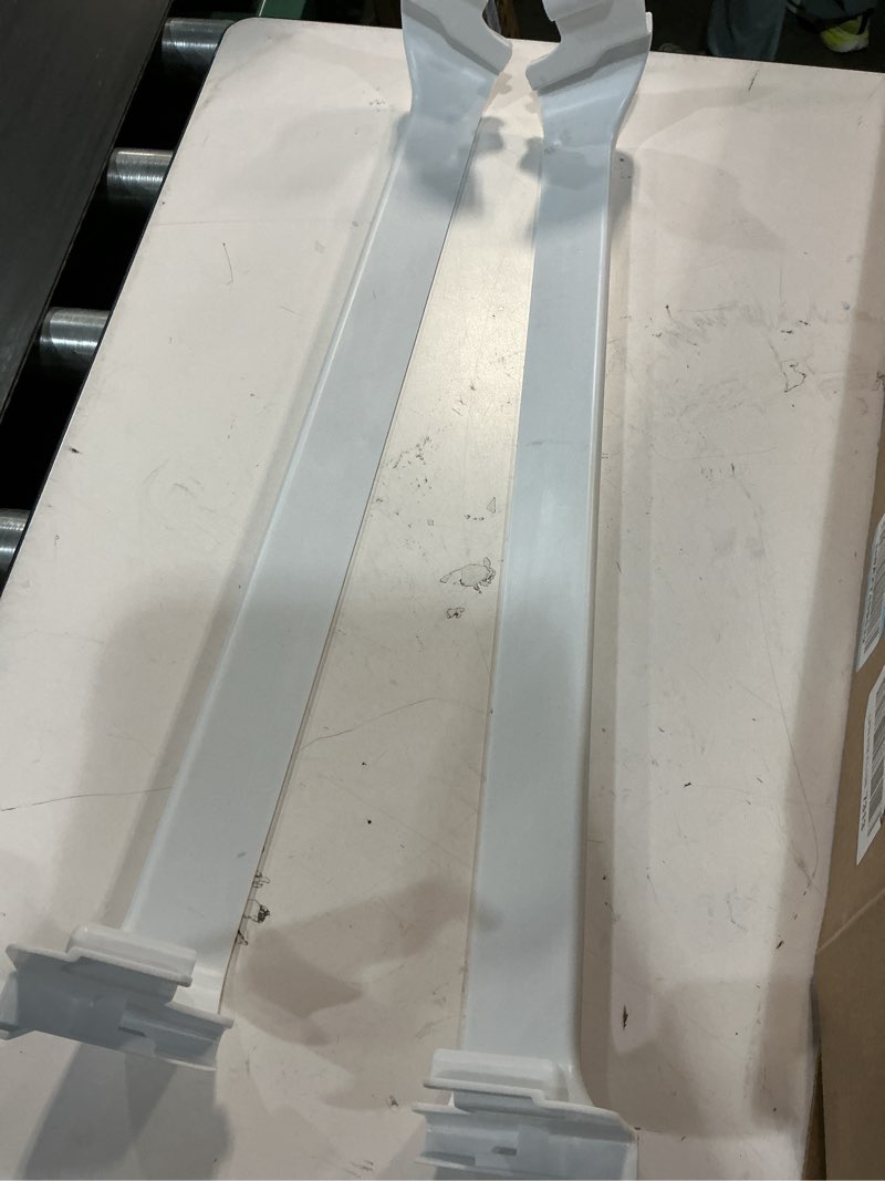 Condition photo showing Good Condition for [upgrade] 2pcs 240534901 refrigerator door shelf bar rail, fit for frigidaire kenmore, replace 948954, ap3214630, ps734935, eap734935 door shelf retainer bar