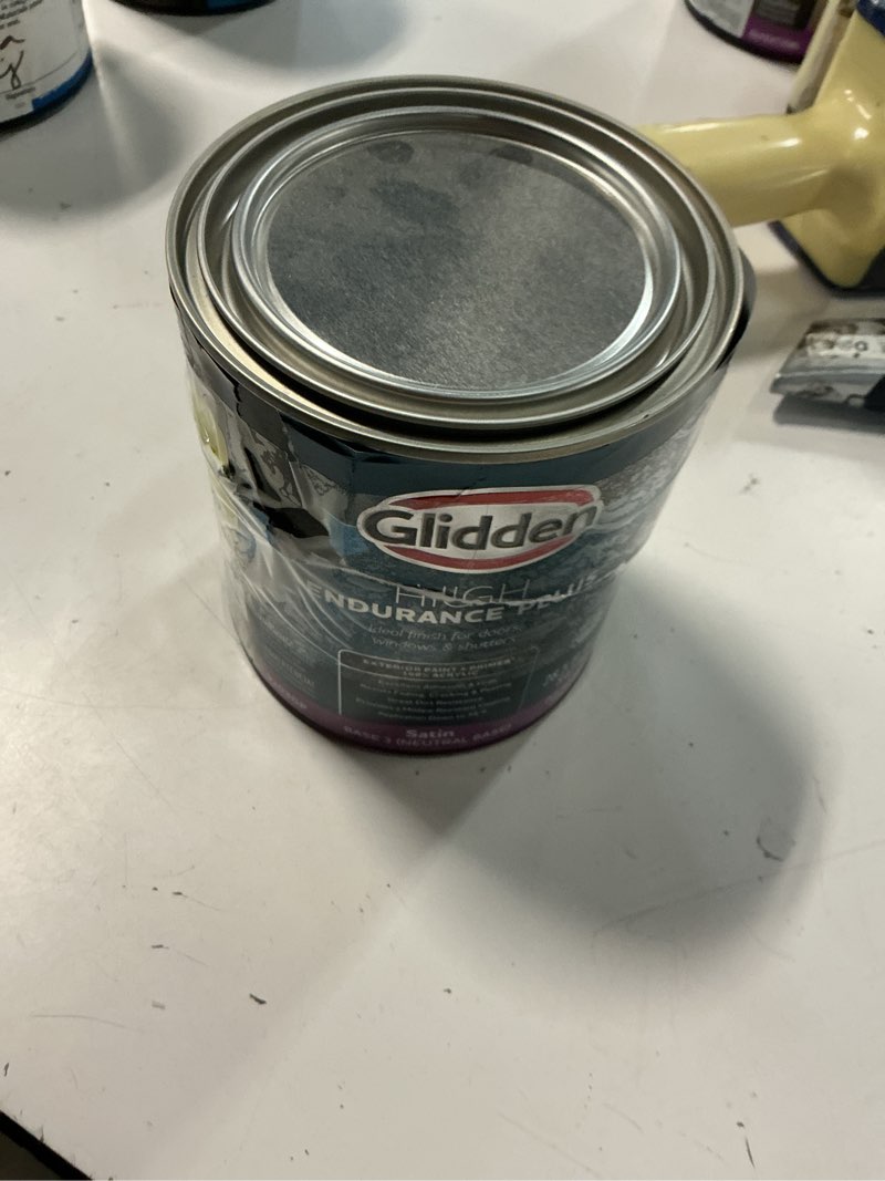 Condition photo showing As Is for 1 qt. ppg1075-2 almond milk eggshell interior latex paint