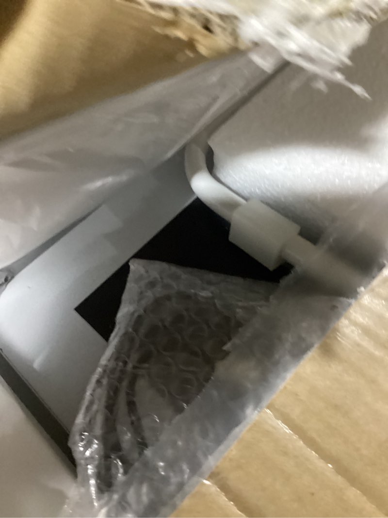 Condition photo showing Good Condition for hasipu 55.5" x 15.7" arch led rgb full length mirror with stand ? 7 color lighting modes, full body mirror with white frame for bedroom, living room, dressing room white 55"l x 15"w