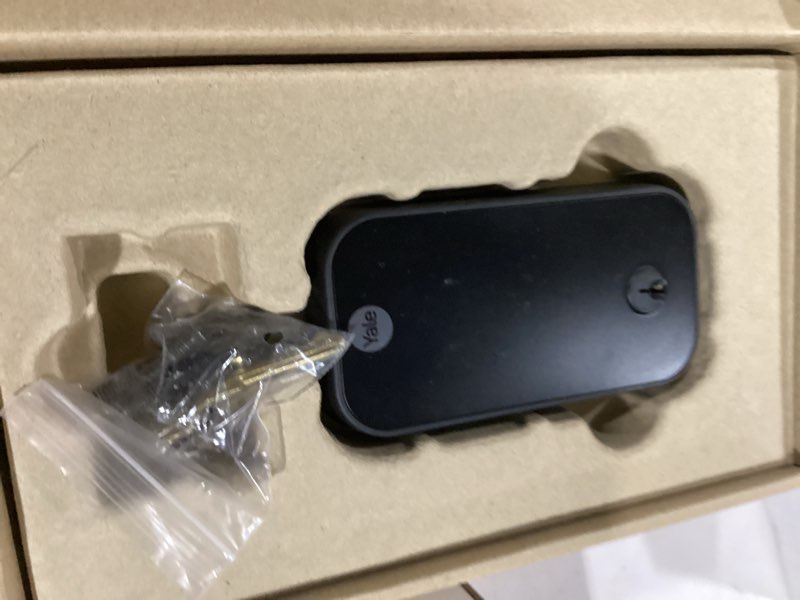 Condition photo showing As Is for Yale Security Assure Lock 2 Deadbolt, Black Suede Keyed Smart Entry Door Lock with Wi-Fi Connected Keypad for Code Entry and Remote Access, YRD410-WF1-BSP Black Suede Wi-Fi Keypad - With Key