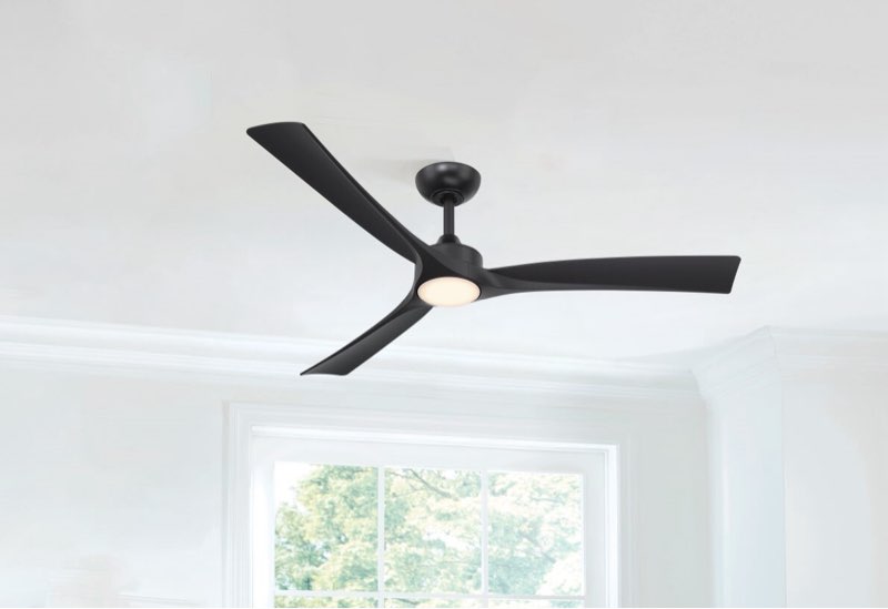 Harbor Breeze Calavar 52-in Matte Black Color-Changing Integrated L