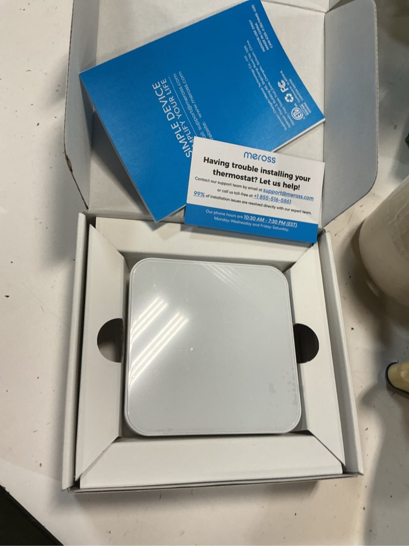 Condition photo showing Good Condition for meross smart thermostat for home, wifi thermostat works with matter, alexa, apple home, google assistant, app & voice control, 7x24h scheduling, energy saving, c-wire required white