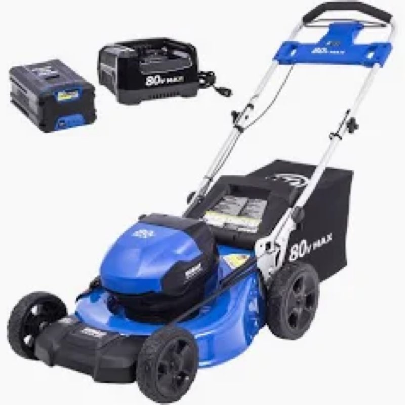 kobalt 80-volt, 21-in push battery walk mower with (1) 5 ah battery included | km 5080-06