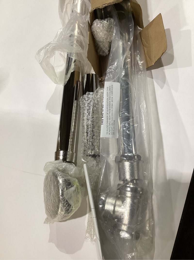 Condition photo showing New/Like New for Kingston Brass CC2716 Vintage Double Swivel Toe Touch Waste and Overflow, 14-5/8'' (L) x 1-1/2'' (W) x 32-5/16'' (H), Polished Nickel 14-5/8'' (L) x 1-1/2'' (W) x 32-5/16'' (H) Polished Nickel