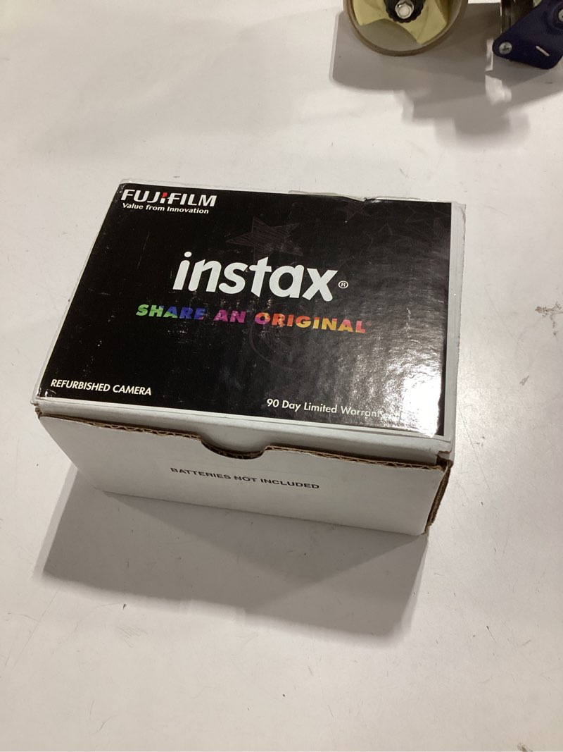 Condition photo showing As Is for fujifilm instax mini se fuji instant film camera (renewed) (purple)