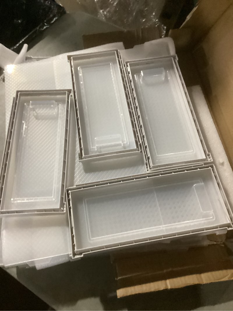 Condition photo showing Good Condition for paranta 6-piece boot and shoe storage box, stackable clear plastic shoe box, space-saving shoe organizer for boots, sneakers, and high heels, clear clear 6pcs