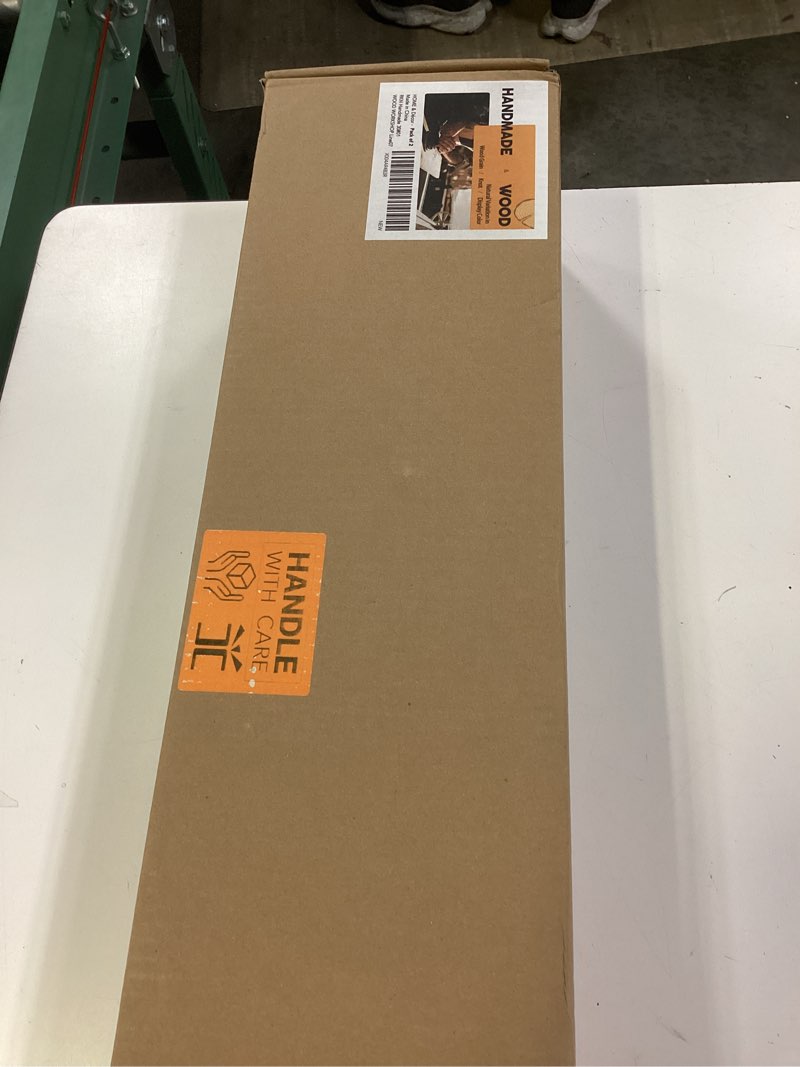 Condition photo showing New/Like New for wall floating shelves - 30" handcrafted wooden shelf - pack of 2 & farmhouse decor rustic floating shelf (provincial) provincial 30" - pack of 2