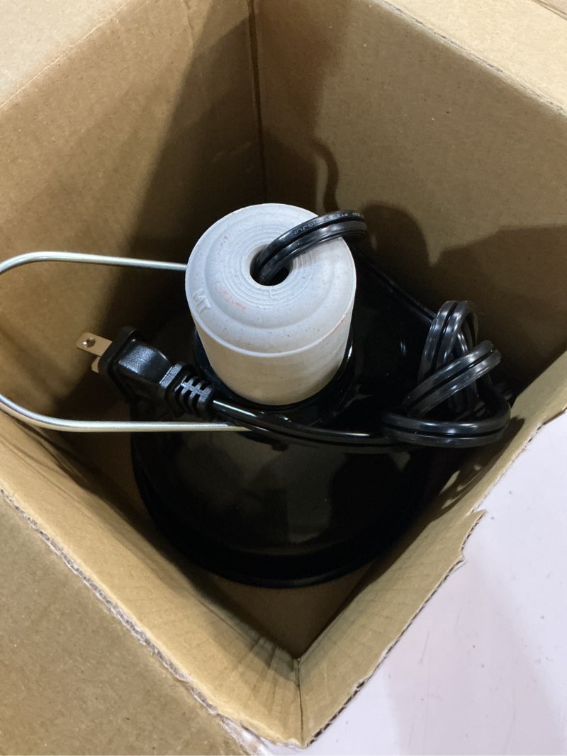 Condition photo showing As Is for vibrant life terrarium 5.5" deep dome lamp with on/off switch for reptiles