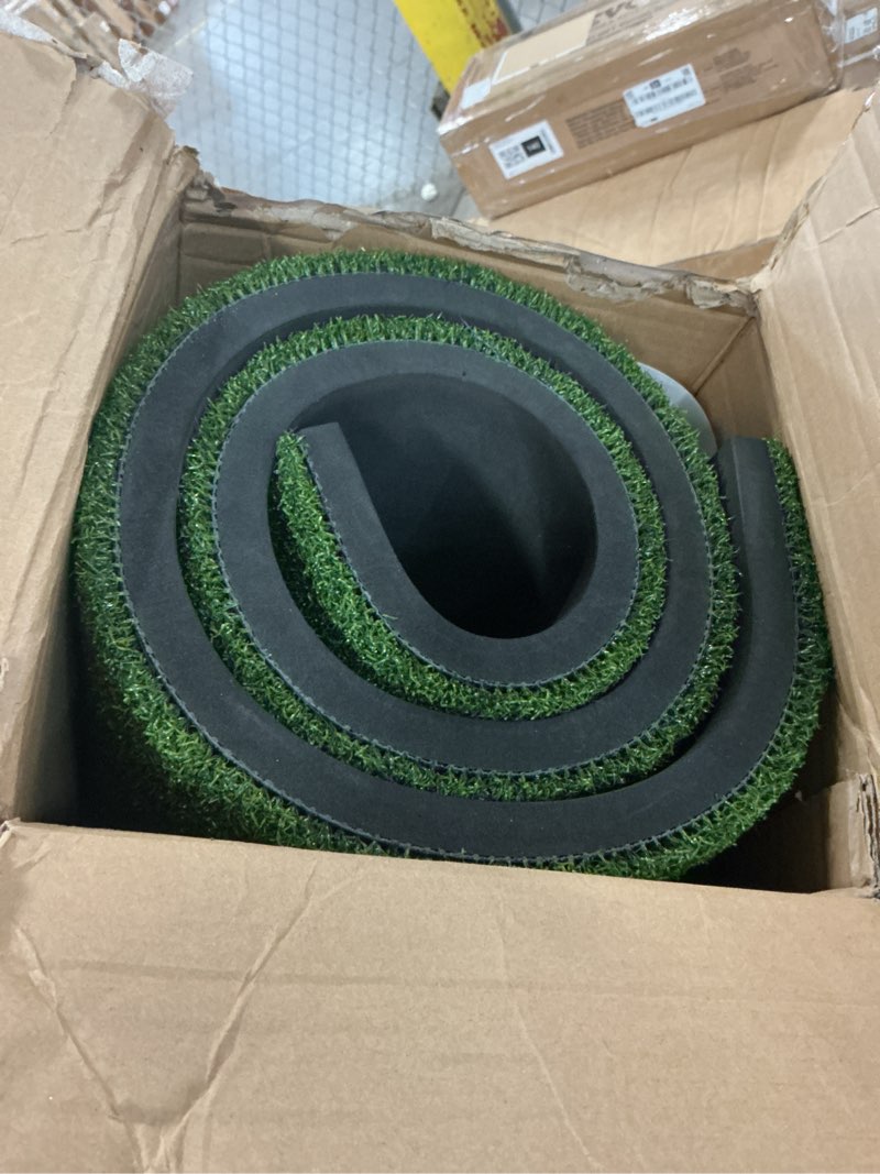 Condition photo showing Good Condition for bltend golf mat: 5x4ft & 5x5ft heavy-duty golf hitting mats practice outdoor/indoor, elite dense artificial turf matt training aid for backyard/garage/driving range/simulators 5'x5' elite - 31mm thick