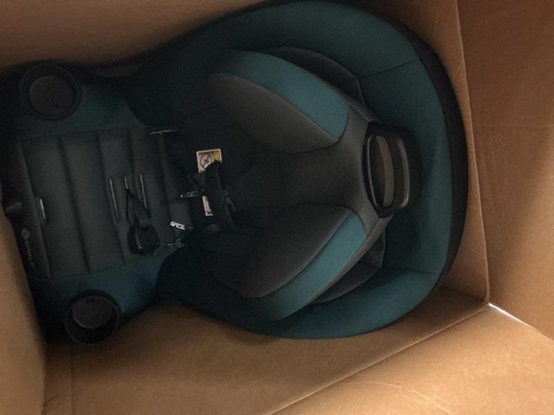 Condition photo showing Good Condition for safety 1st ellaris 3-in-1 convertible car seat, slim fit design, rear & forward-facing, 5-position headrest, 3-across fit, travel-friendly with machine-washable seat pad, peacock blue