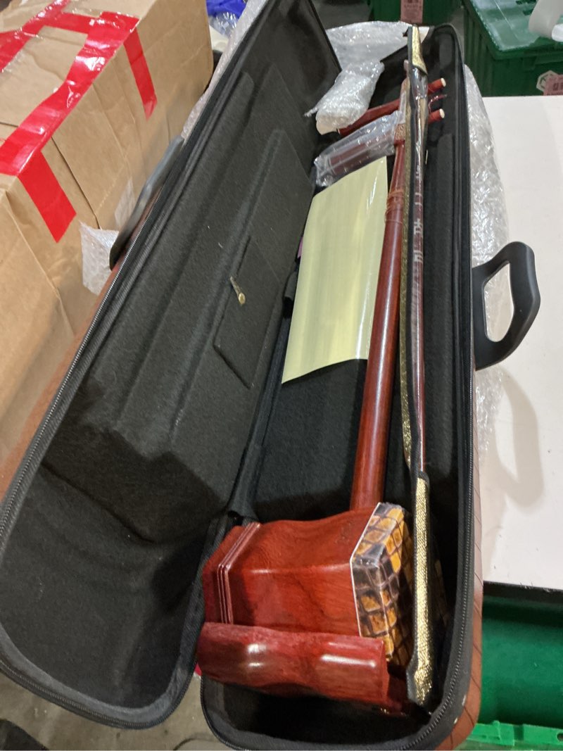 Condition photo showing Good Condition for rosewood erhu handmade professional erhu chinese 2 string violin oriental violin suitable for beginners aldults