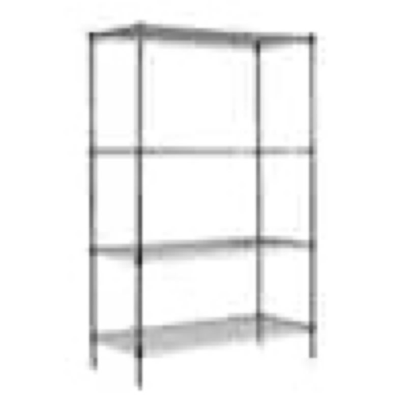 izeuk 1400 lbs garage black shelving wide storage shelves 4 tier adjustable heavy duty metal wire rack standing shelf unit for kitchen office college dorm garage warehouse 15.8" x 45.8"x 59.4