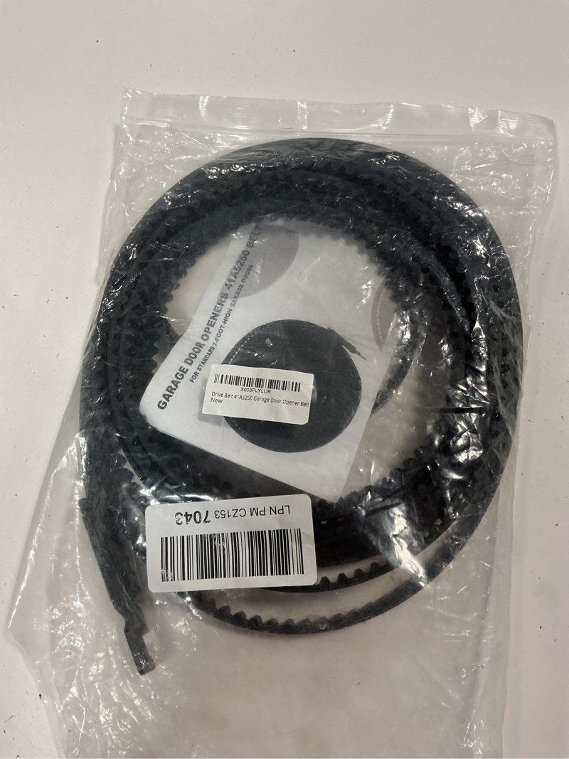 Condition photo showing New/Like New for 41a5250 garage door opener belt, 233 inches drive belt good for 7ft chamberlain craftsman garage door opener belt assembly, compatible with chamberlain/liftmaster/chamberlain/sentex/whisper belt drive