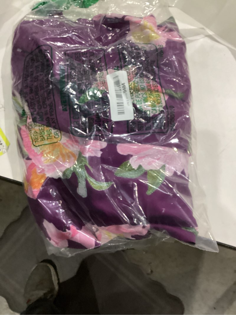 Condition photo showing New/Like New for Gardenwed Women's Floral Print Maxi Dress,Spaghetti Strap Smocked Bodice A-Line Sundress with Pockets Small Purple