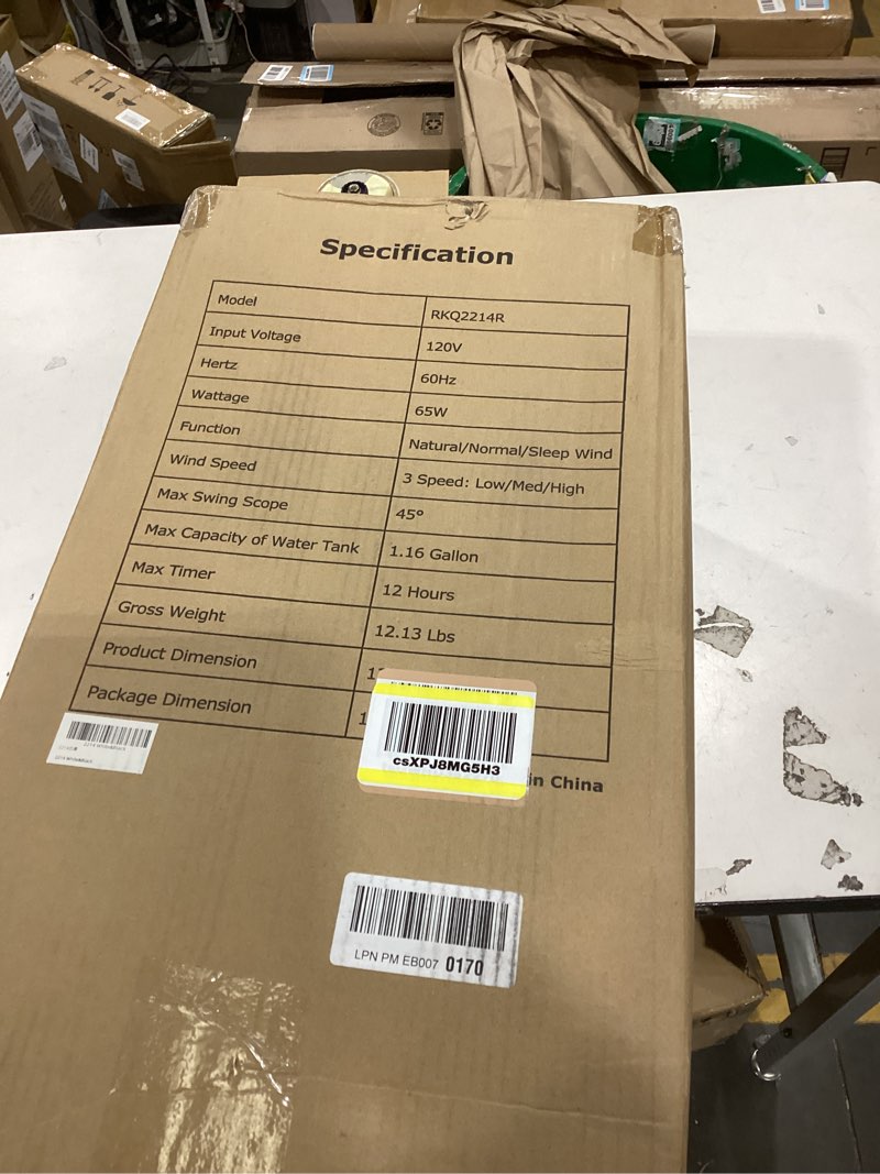 Condition photo showing New/Like New for Windowless Portable Air Conditoners, 3-IN-1 Portable AC with Remote, 12H Timer &1.16Gal Tank, 45° Oscillation, 3 Modes 3 Speeds, Fast Cooling Quiet Ventless Swamp Cooler for Room Home Office, Snow