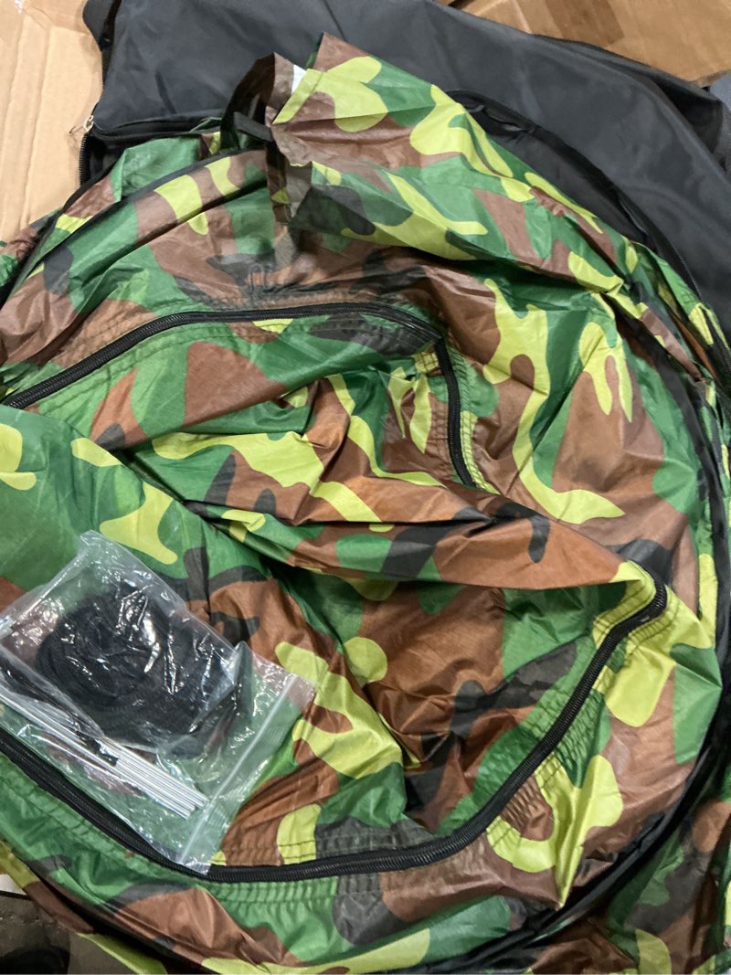 Condition photo showing Good Condition for camouflage portable camping toilet privacy shower changing room pop up tent (camo)