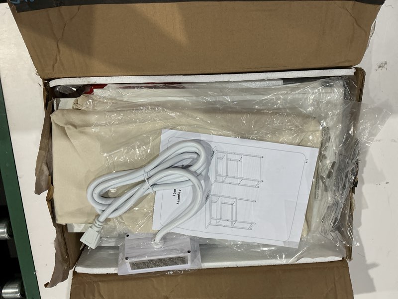 Condition photo showing Good Condition for sthmec narrow side table with charging station set of 2, small end table for small spaces, skinny nightstands set 2 with storage basket, 3 tier sofa bedside tables for living room,bedroom, white power only white 2