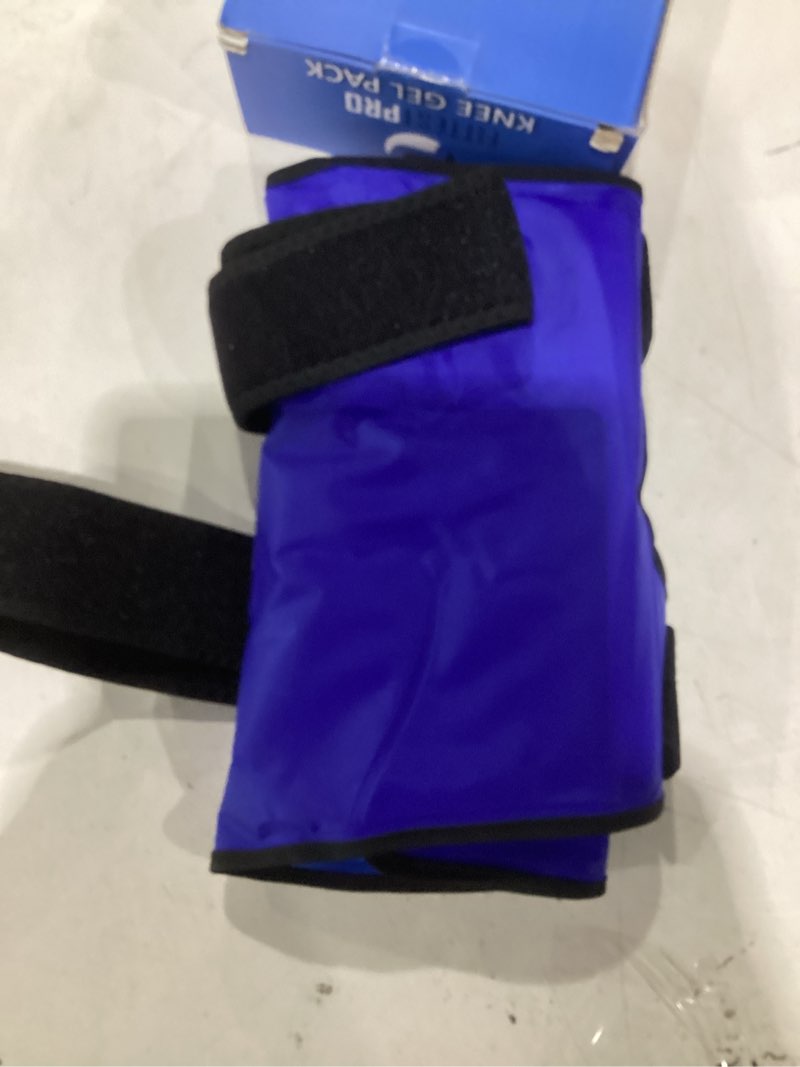 Condition photo showing As Is for knee ice pack wrap (xl) for pain relief, reusable hot and cold therapy wrap for swelling, recovery, and therapy for arthritis, meniscus tear and acl knee xl