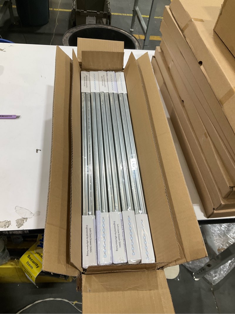 Condition photo showing New/Like New for hbl’ 10 pairs | soft close drawer slides 22 inch, heavy duty cabinet drawer slides replacement - ball bearing full extension, 200 lb capacity, made of cold-rolled steel, rust-resistant & long-lasting.