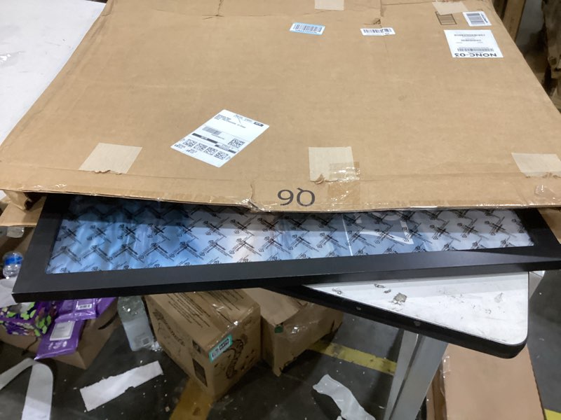 Condition photo showing As Is for 19x27 Picture Frame, Black 19 x 27 Poster Frame for Horizontal or Vertical Wall Mounting, 1 Pack Black 19x27