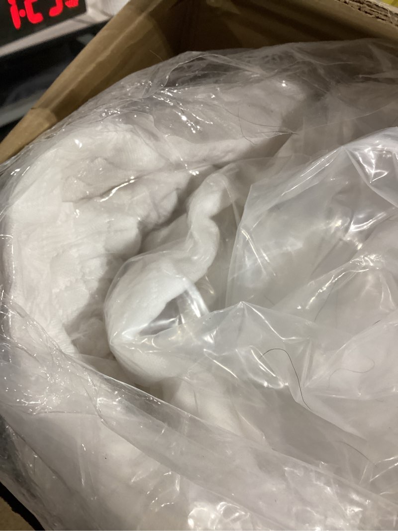 Condition photo showing Good Condition for fdw | 5 inch queen mattress | medium firm | gel memory foam mattress | white | bed in a box, certipur-us certified | pressure relief, cooling ventilated foam | washable removable cover white queen 5 in