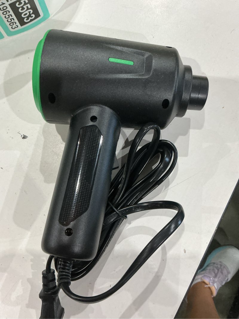 Condition photo showing As Is for meudeen air duster - electric air blower - 5.74oz high power cleaning for computer - pc - 2 gear compressed air green