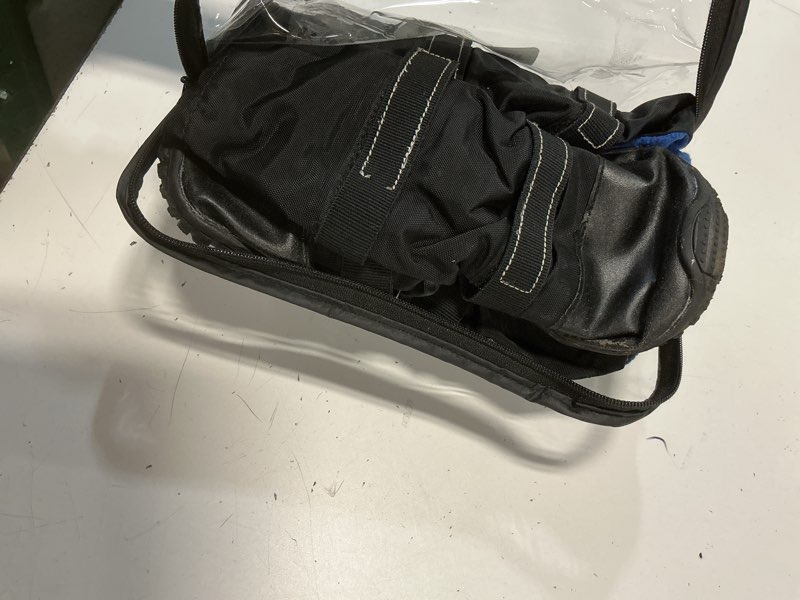 Condition photo showing As Is for hipaw waterproof dog boots for winter snow rain,non-slip dog shoes for medium to large dogs,extended cuff paw protectors for outdoor walking hiking black l (insole wide 2.8") for 70~99lb