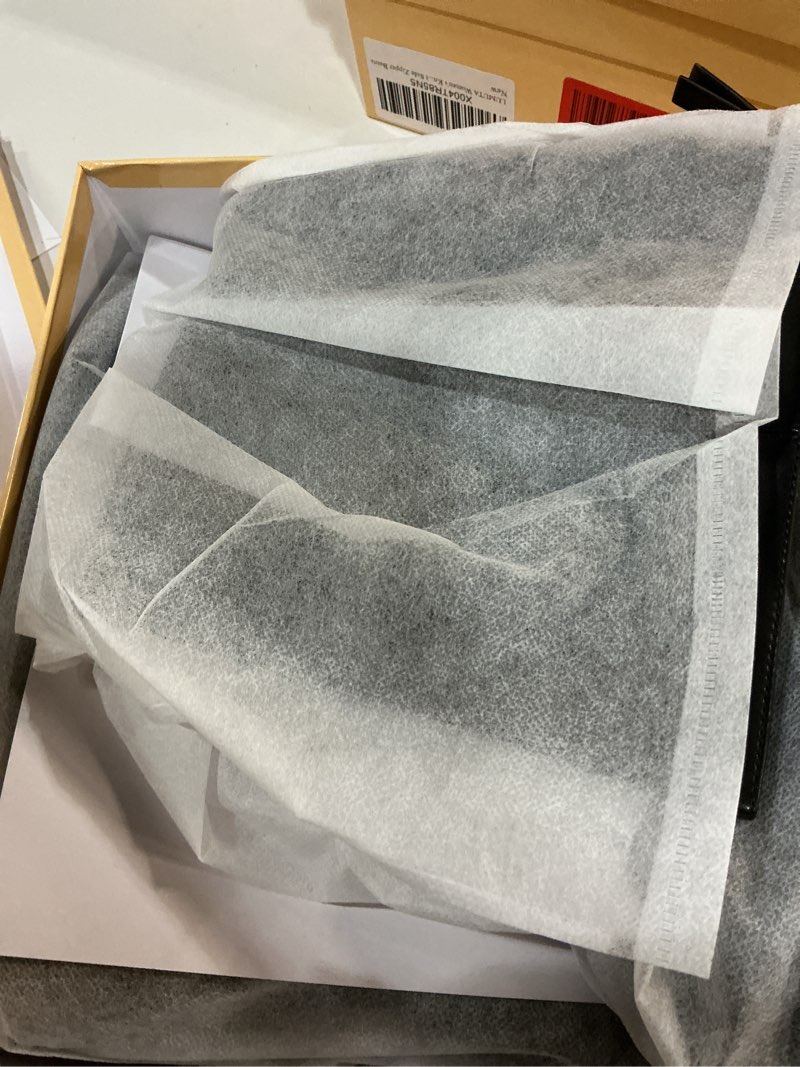 Condition photo showing New/Like New for women's knee high boots chunky heel square toe tall boots for women low heel back zipper boots 9.5 black