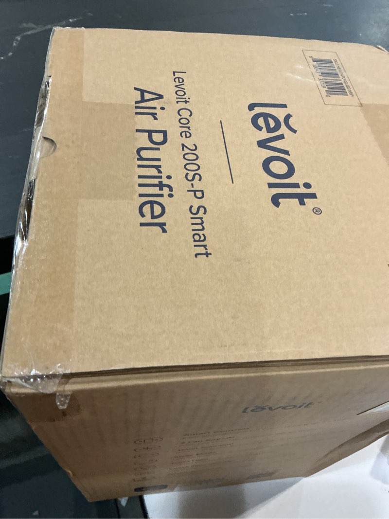 Condition photo showing Good Condition for levoit air purifier for home bedroom, smart wifi alexa control, covers up to 916 sq.foot, 3 in 1 filter for allergies, pollutants, smoke, dust, 24db quiet for bedroom, core200s/core 200s-p, white