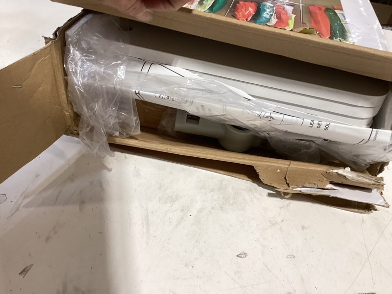 Condition photo showing New/Like New for closetmaid® maximizer™ closet accessory, add adjustable storage space, 4 shelves, double hang rod, tool free, add on unit, white white closet maximizer