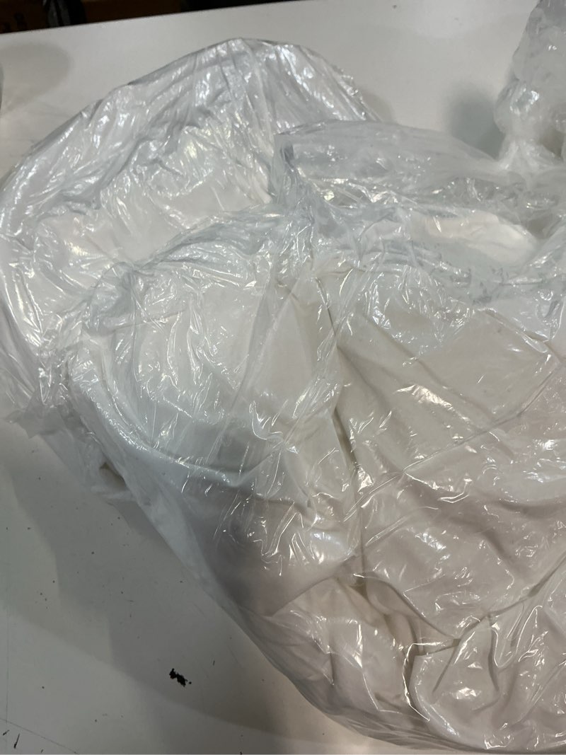 Condition photo showing Good Condition for organic crisp percale sheet set, king, white