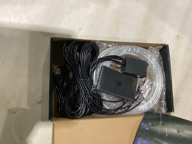 Condition photo showing Good Condition for car led strip lights, usb interior ambient lighting kits with wireless app and rf remote control, 16 million colors music mode car decoration lights with 315 inches 3.0mm fiber optic (6 in 1)