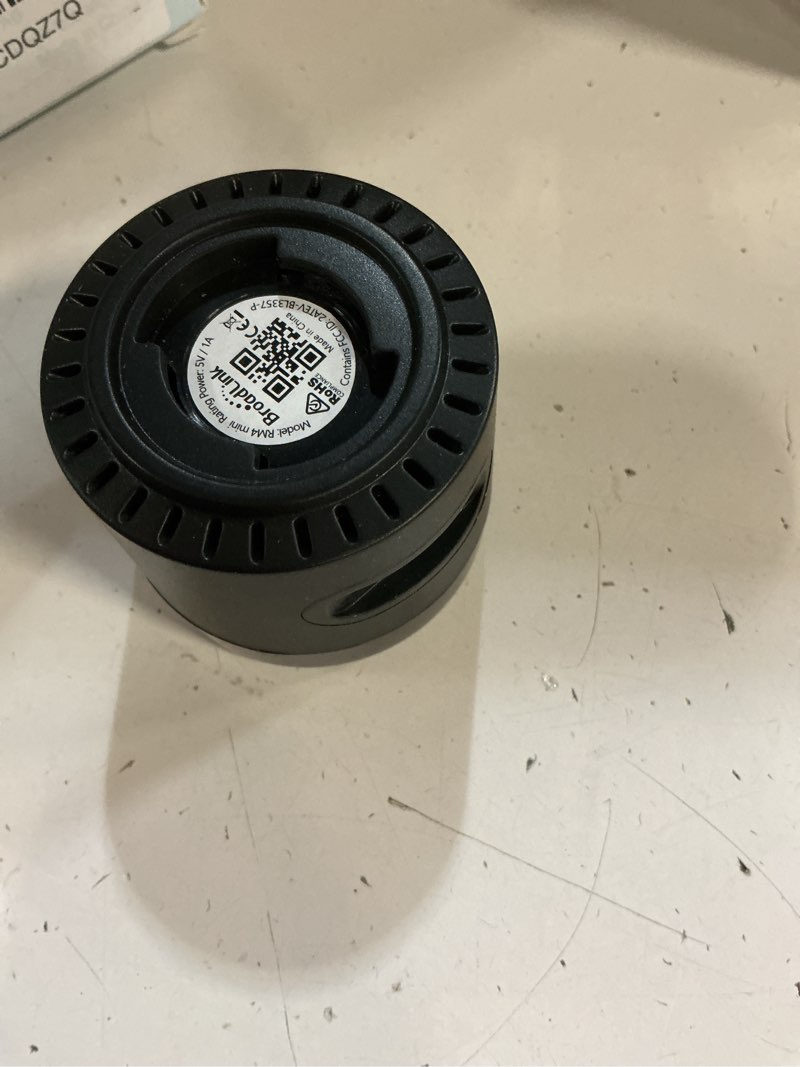 Condition photo showing Good Condition for broadlink rm4 mini smart remote(2.4ghz wi-fi only)- ir blaster hub for smart home automation, infrared tv air conditioner remote replacement compatible with alexa, google assistant, ifttt rm4 mini (no sensor cable)