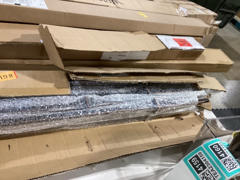 Condition photo showing Good Condition for myard double knuckle 1/2 inches square forged iron stair balusters furniture for deck handrail railing staircase balusters banister balustrade, 44 inches 10-pack (satin black + oil-rubbed copper) double knuckle satin black + oil-rubbed copper