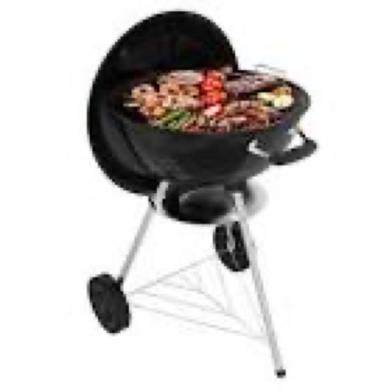 grilife 18 inch charcoal grill, portable kettle bbq grills, perfect bbq gift, durable & easy to asse
