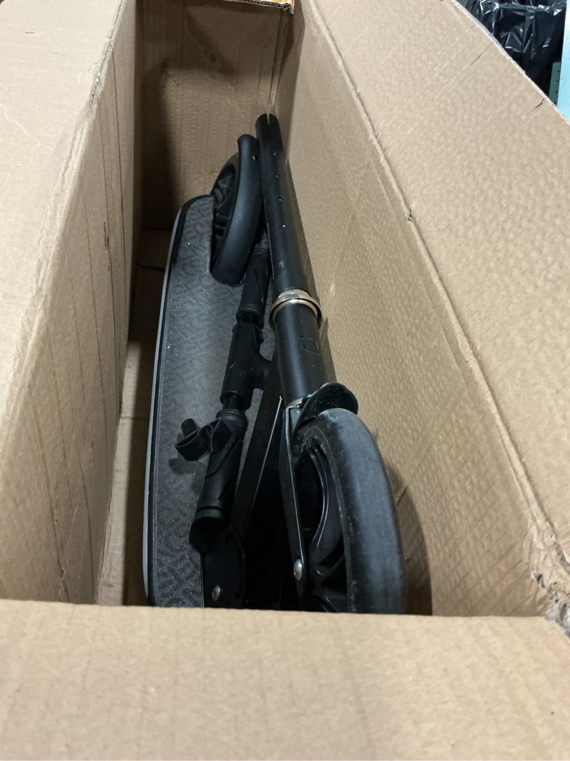 Condition photo showing As Is for Jetson 2-Wheel Kick Scooter, Sturdy Wide Deck, Height Adjustable Handlebar, Rear Brake, Easy-Folding Mechanism, 8 inch wheels Jupiter Jumbo Black 8 Inch Wheels