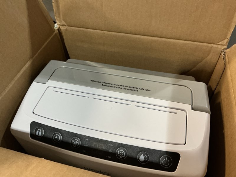 Condition photo showing Good Condition for Waykar 2000 Sq. Ft Energy Star Most Efficient 2025 Dehumidifier for Home and Basement with Auto or Manual Drainage, Quiet 33dB Operation, 0.6 Gallon Water Tank Capacity 34 Pints 2000 Sq. Ft